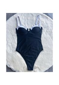 Intica - Strój kąpielowy jednoczęściowy elastyczny na plażę i basen Zoea. Kolor: czarny. Materiał: tkanina, materiał #1