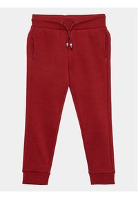 TOMMY HILFIGER - Tommy Hilfiger Spodnie dresowe Monotype KB0KB08278 M Bordowy Regular Fit. Kolor: czerwony. Materiał: bawełna #3