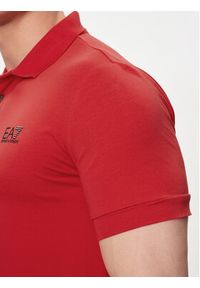 EA7 Emporio Armani Polo 8NPF04 PJM5Z 1461 Czerwony Regular Fit. Typ kołnierza: polo. Kolor: czerwony. Materiał: bawełna #2