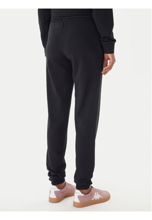 Kappa Spodnie dresowe Festa 331M34W Czarny Regular Fit. Kolor: czarny. Materiał: bawełna