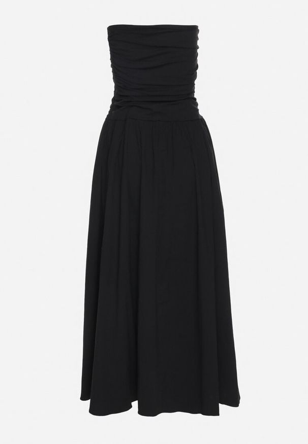 Born2be - Czarna Sukienka z Bawełny Typu Bodycon Filarose. Okazja: na randkę, na co dzień, na imprezę. Kolor: czarny. Materiał: bawełna. Typ sukienki: bodycon. Styl: elegancki, klasyczny, casual