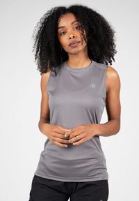 GORILLA WEAR - Mokena Top bez rękawów - Szary. Kolor: szary. Długość rękawa: bez rękawów. Sport: fitness