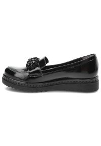 Czarne Półbuty Armodo Skórzane Eleganckie Buty. Kolor: czarny. Materiał: skóra. Szerokość cholewki: normalna. Styl: elegancki #6