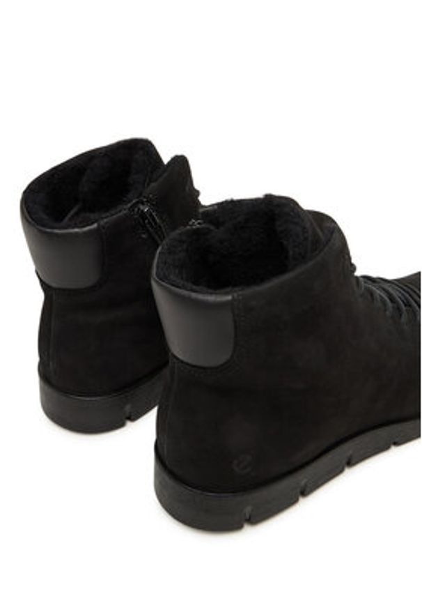 ecco - ECCO Trzewiki Bella 28240351052 Czarny. Kolor: czarny. Materiał: zamsz, skóra