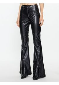 Silvian Heach Spodnie z imitacji skóry GPA23026PA Czarny Regular Fit. Kolor: czarny. Materiał: skóra