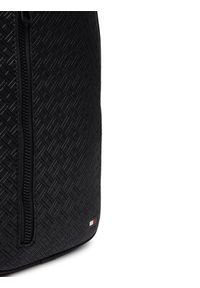 TOMMY HILFIGER - Tommy Hilfiger Saszetka Embossed Flag Sling Bag AM0AM14191 Czarny. Kolor: czarny. Materiał: skóra #4