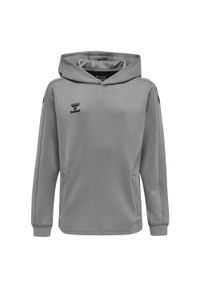 Bluza dziecięca z kapturem Hummel hmlCORE XK. Typ kołnierza: kaptur. Kolor: szary. Sport: fitness, joga i pilates #1