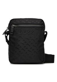 BOSS Saszetka 50541467 Czarny. Kolor: czarny. Materiał: skóra