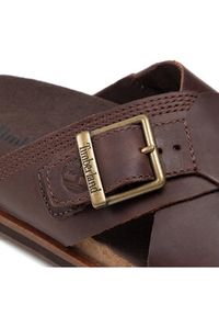 Timberland Klapki Amalfi Vibes Slide TB0A41A1V131 Brązowy. Kolor: brązowy. Materiał: skóra #4
