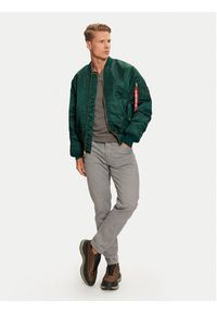 Alpha Industries Kurtka bomber 100101 Zielony Regular Fit. Kolor: zielony. Materiał: syntetyk #3