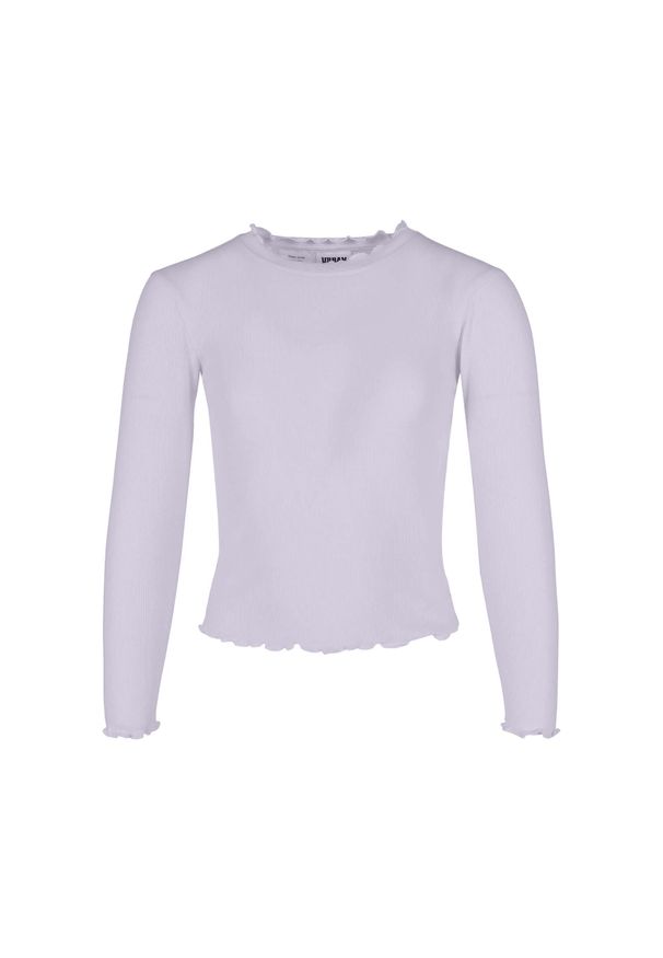 Urban Classics - T-shirt Dla Dziewczynki Krótka Prążkowany Z Długim Rękawem. Kolor: czerwony, różowy, wielokolorowy. Materiał: prążkowany. Długość rękawa: długi rękaw. Długość: krótkie. Sport: turystyka piesza