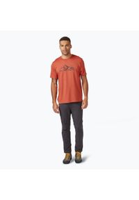 Koszulka męska Rab Mantle Mountain Tee. Kolor: pomarańczowy