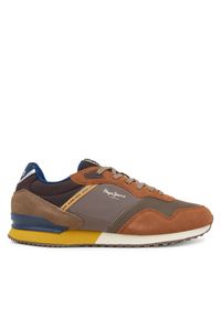 Sneakersy Pepe Jeans. Kolor: brązowy