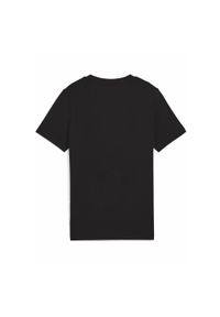 Puma - Młodzieżowa koszulka Essentials Script PUMA Black. Kolor: czarny. Wzór: haft. Sport: joga i pilates