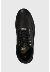 Filling Pieces sneakersy skórzane Low Top Aten kolor czarny 10126591847. Nosek buta: okrągły. Zapięcie: sznurówki. Kolor: czarny. Materiał: skóra #4