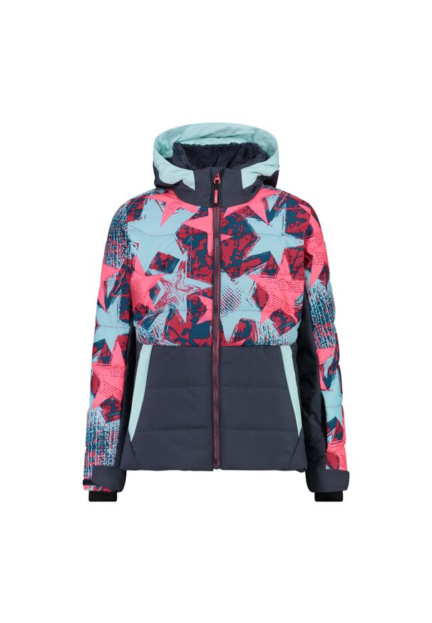 Kurtka dziecięca narciarska CMP 34W4865P. Kolor: niebieski, wielokolorowy. Sezon: zima. Sport: narciarstwo