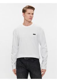 Calvin Klein Longsleeve K10K111847 Biały Regular Fit. Kolor: biały. Materiał: bawełna. Długość rękawa: długi rękaw #1