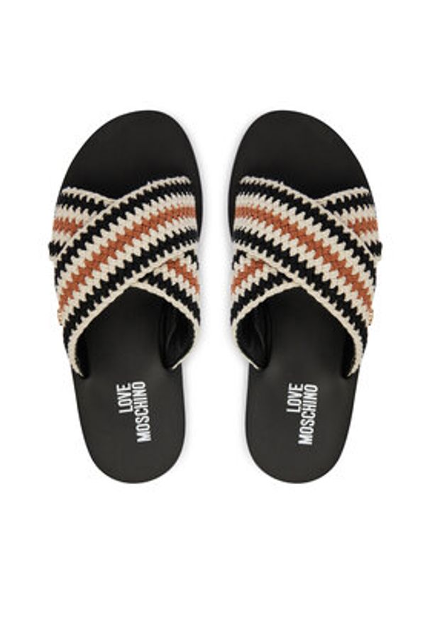 Love Moschino - LOVE MOSCHINO Klapki JA28324G0OJQC00A Kolorowy. Materiał: materiał. Wzór: kolorowy