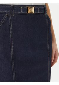Luisa Spagnoli Spódnica jeansowa Tennista 542818 Granatowy Slim Fit. Kolor: niebieski. Materiał: bawełna #3