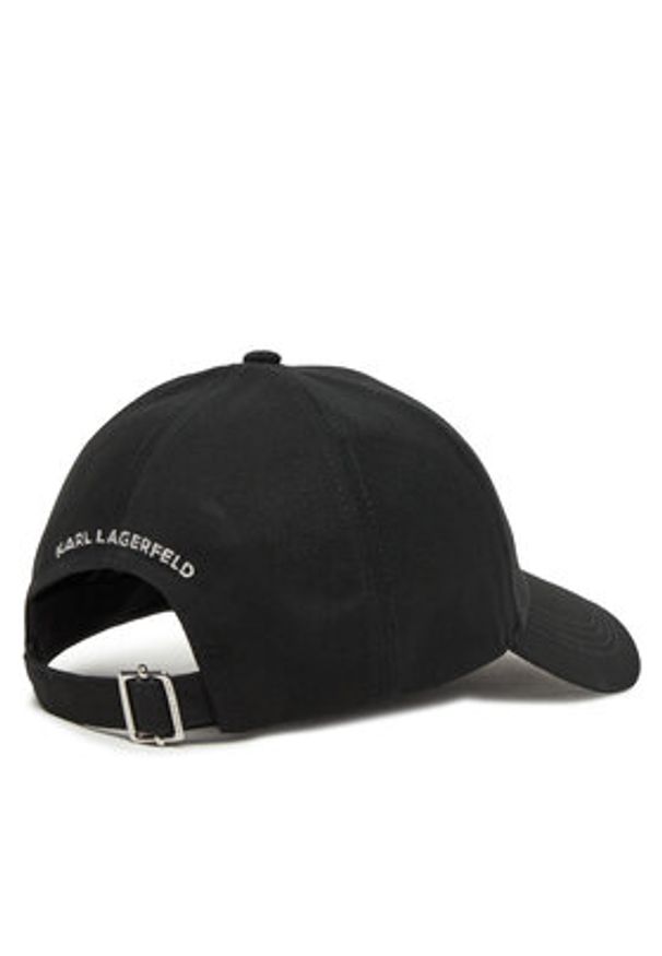 Karl Lagerfeld - KARL LAGERFELD Czapka z daszkiem A2W33062 Czarny. Kolor: czarny. Materiał: materiał, bawełna