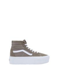 Buty Vans Sk 8 brązowe. Okazja: na co dzień. Kolor: brązowy. Materiał: syntetyk #1