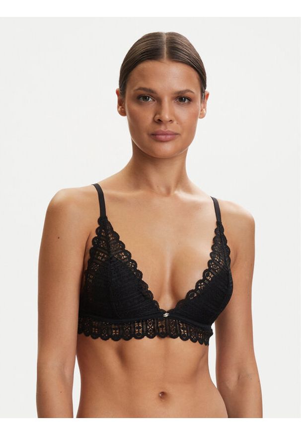 BOSS Biustonosz braletka Guipure 50561120 Czarny. Kolor: czarny. Materiał: syntetyk