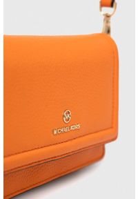 MICHAEL Michael Kors kopertówka skórzana kolor pomarańczowy. Kolor: pomarańczowy. Materiał: skórzane #5