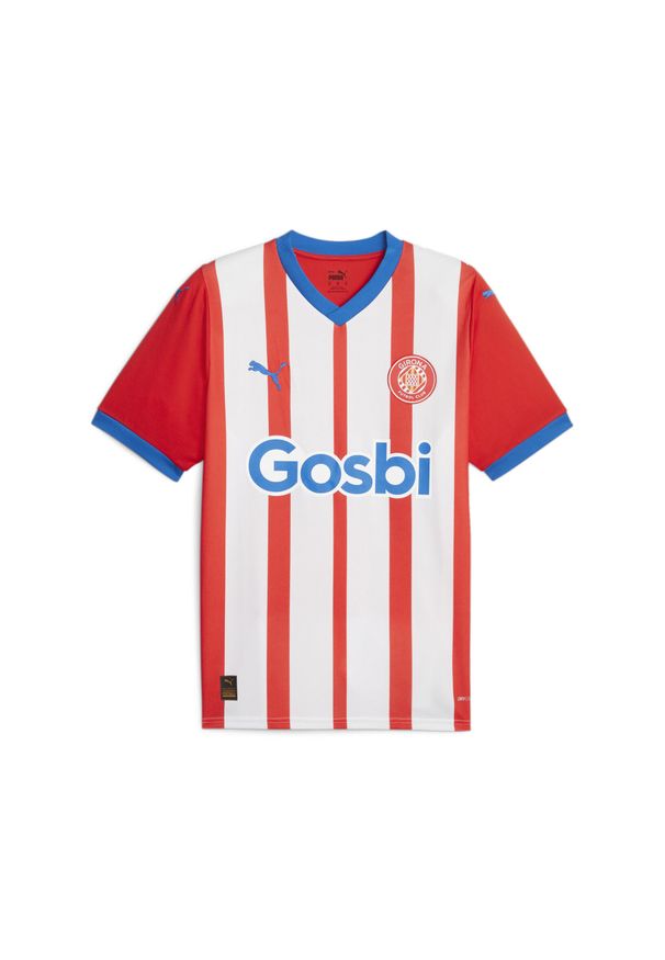 Puma - Domowa koszulka piłkarska Girona FC 23/24 PUMA Red White. Kolor: wielokolorowy, biały, czerwony. Sport: piłka nożna