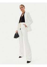 Elisabetta Franchi Spodnie materiałowe PA-030-46E2-V250 Biały Regular Fit. Kolor: biały. Materiał: syntetyk #5