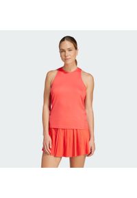 Adidas - Koszulka Club Tennis Climacool Tank. Kolor: czerwony. Długość rękawa: bez rękawów. Technologia: ClimaCool (Adidas). Sport: tenis #1