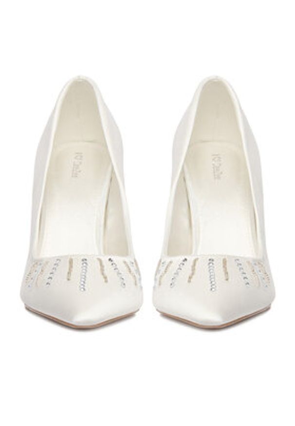DeeZee Szpilki CEO-CD24-205 Biały. Kolor: biały. Materiał: materiał. Obcas: na szpilce