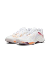 Puma - Damskie buty do piłki ręcznej Vantage NITRO™ PUMA. Kolor: pomarańczowy, żółty, fioletowy, wielokolorowy, biały. Sport: piłka ręczna