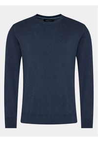 INDICODE Sweter Wildman 35-697 Granatowy Regular Fit. Kolor: niebieski. Materiał: bawełna #1
