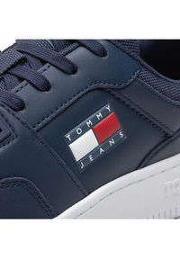 Tommy Jeans Sneakersy Retro Basket EM0EM00955 Granatowy. Kolor: niebieski. Materiał: skóra #6