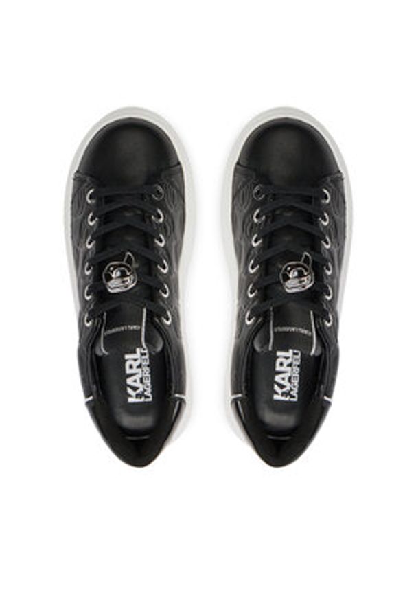 Karl Lagerfeld - KARL LAGERFELD Sneakersy KL62523F Czarny. Kolor: czarny. Materiał: skóra