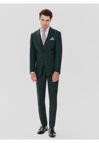 Pako Lorente - PAKO LORENTE – Spodnie garniturowe w kolorze zielonym. Kolor: zielony. Materiał: elastan, wiskoza, poliester. Styl: elegancki #7