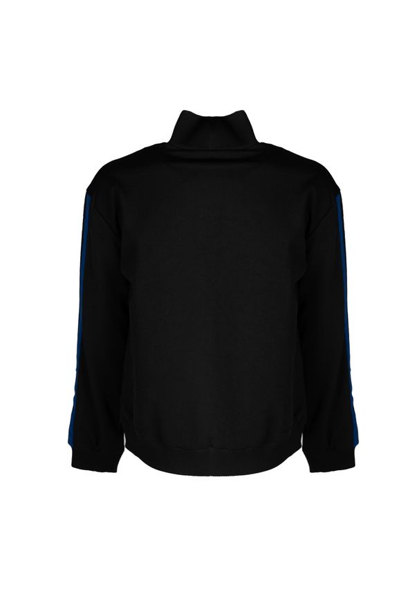 John Richmond Bluza "Full Zip" | UMA24061FE | Mężczyzna | Czarny. Okazja: na co dzień. Kolor: czarny. Materiał: bawełna, poliester. Długość: długie. Wzór: aplikacja, nadruk. Styl: sportowy, casual