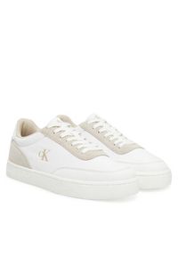 Calvin Klein Jeans Sneakersy Classic Cupsole Mg Canvas YM0YM01218 Biały. Kolor: biały. Materiał: materiał #4