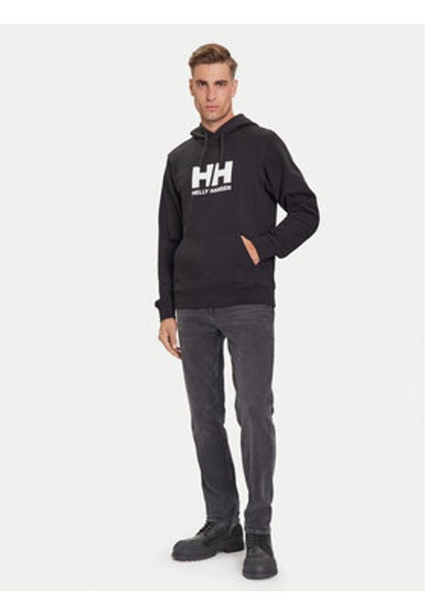 Helly Hansen Bluza HH Logo 54582 Czarny Regular Fit. Kolor: czarny. Materiał: bawełna