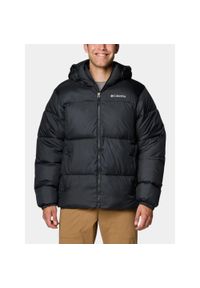 columbia - Płaszcz Zimowy Męski Columbia Puffect II. Kolor: czarny. Materiał: syntetyk. Sezon: zima. Sport: turystyka piesza