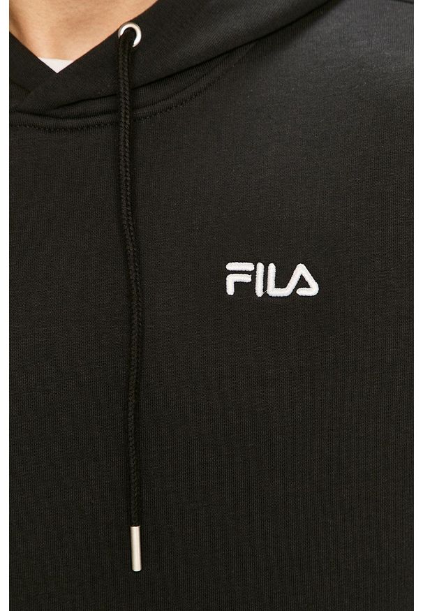 Fila - Bluza. Okazja: na co dzień. Kolor: czarny. Wzór: aplikacja. Styl: casual