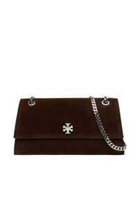 Tory Burch Torebka Kira Turnlock Suede Shouldr Bag 169176 Brązowy. Kolor: brązowy. Materiał: zamszowe, skórzane #3