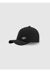 4f - 4F Czapka z daszkiem snapback dziecięca - czarna MT. Kolor: czarny. Materiał: bawełna, materiał. Styl: sportowy, casual, klasyczny, młodzieżowy #1