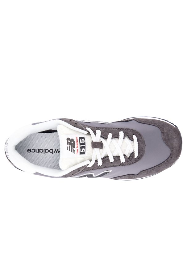 Buty męskie New Balance ML515WGR – szare. Okazja: na co dzień. Kolor: szary. Materiał: skóra, materiał, syntetyk. Szerokość cholewki: normalna