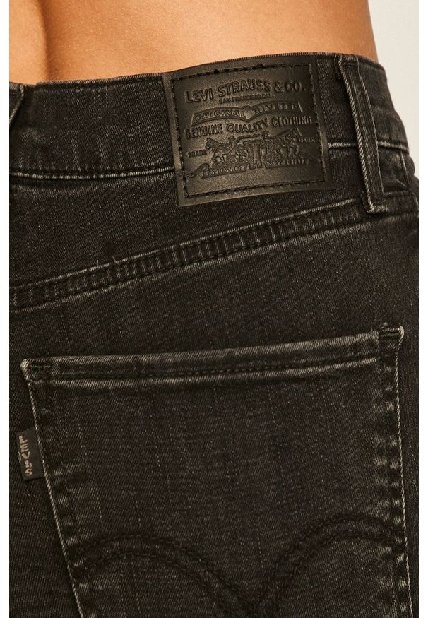 Levi's® - Levi's - Jeansy Mile High Super Skinny. Okazja: na spotkanie biznesowe. Kolor: czarny. Wzór: gładki. Styl: biznesowy