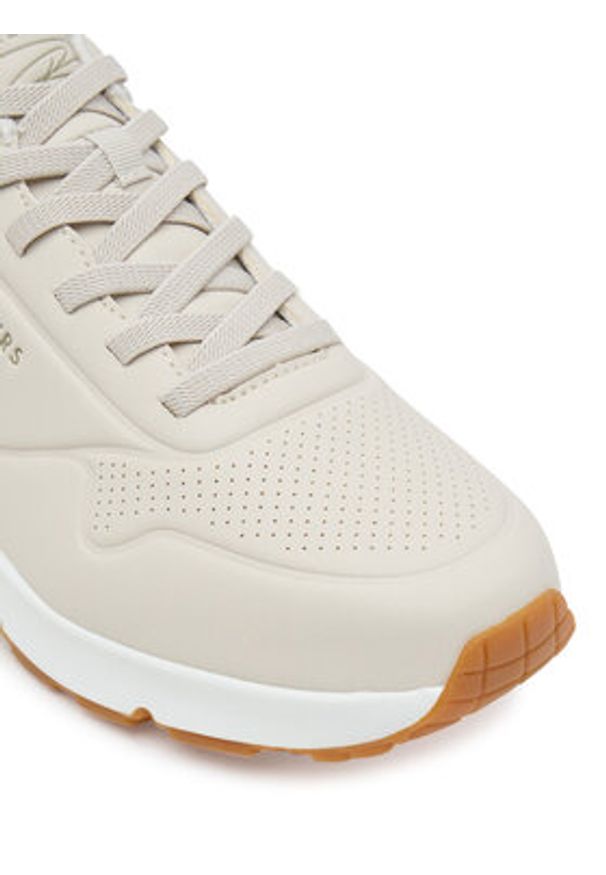 skechers - Skechers Sneakersy 183920/TPE Beżowy. Kolor: beżowy. Materiał: skóra