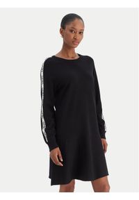 Liu Jo Sport Sukienka dzianinowa TF5288 MS63L Czarny Regular Fit. Kolor: czarny. Materiał: syntetyk. Typ sukienki: sportowe. Styl: sportowy #1
