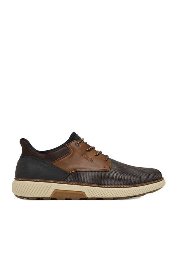 Sneakersy Rieker. Kolor: brązowy