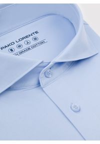 Pako Lorente - PAKO LORENTE – Jasnoniebieska koszula z dzianiny. Okazja: na co dzień. Kolor: niebieski, szary. Materiał: dzianina. Długość rękawa: długi rękaw. Długość: długie. Styl: casual #4