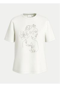 Vila T-Shirt Sybil 14108062 Biały Regular Fit. Kolor: biały. Materiał: bawełna #2